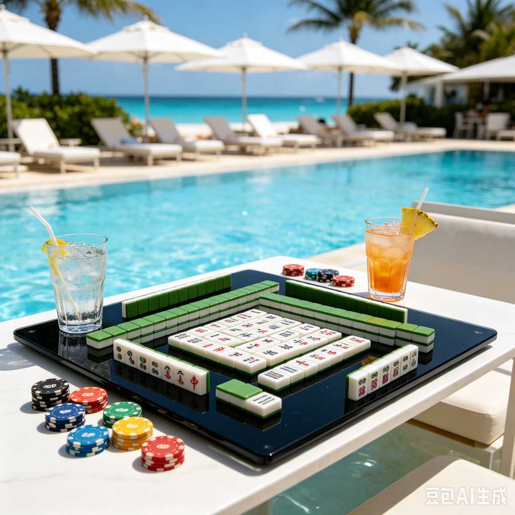 transparent mini mahjong set