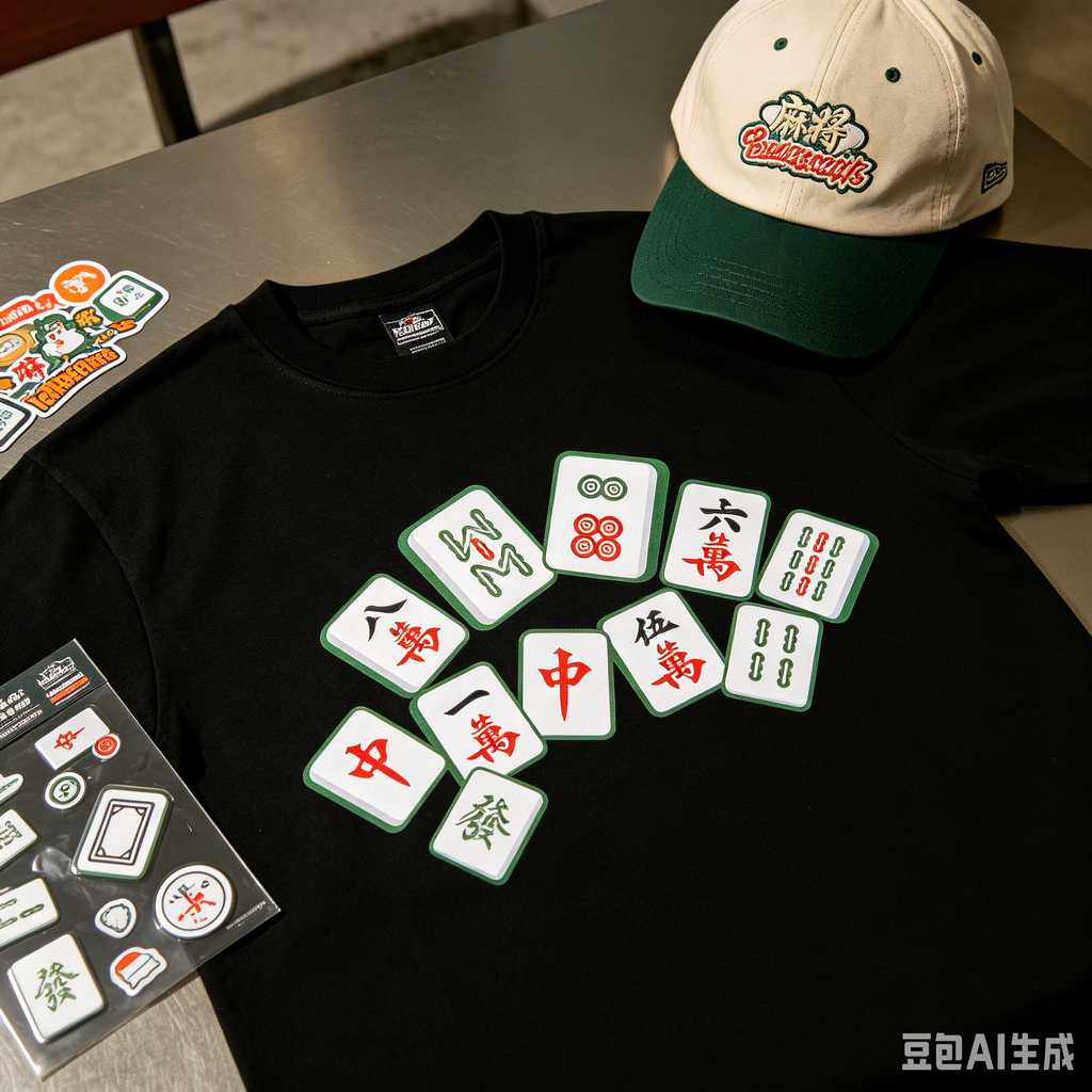 engraved texture mahjong tiles