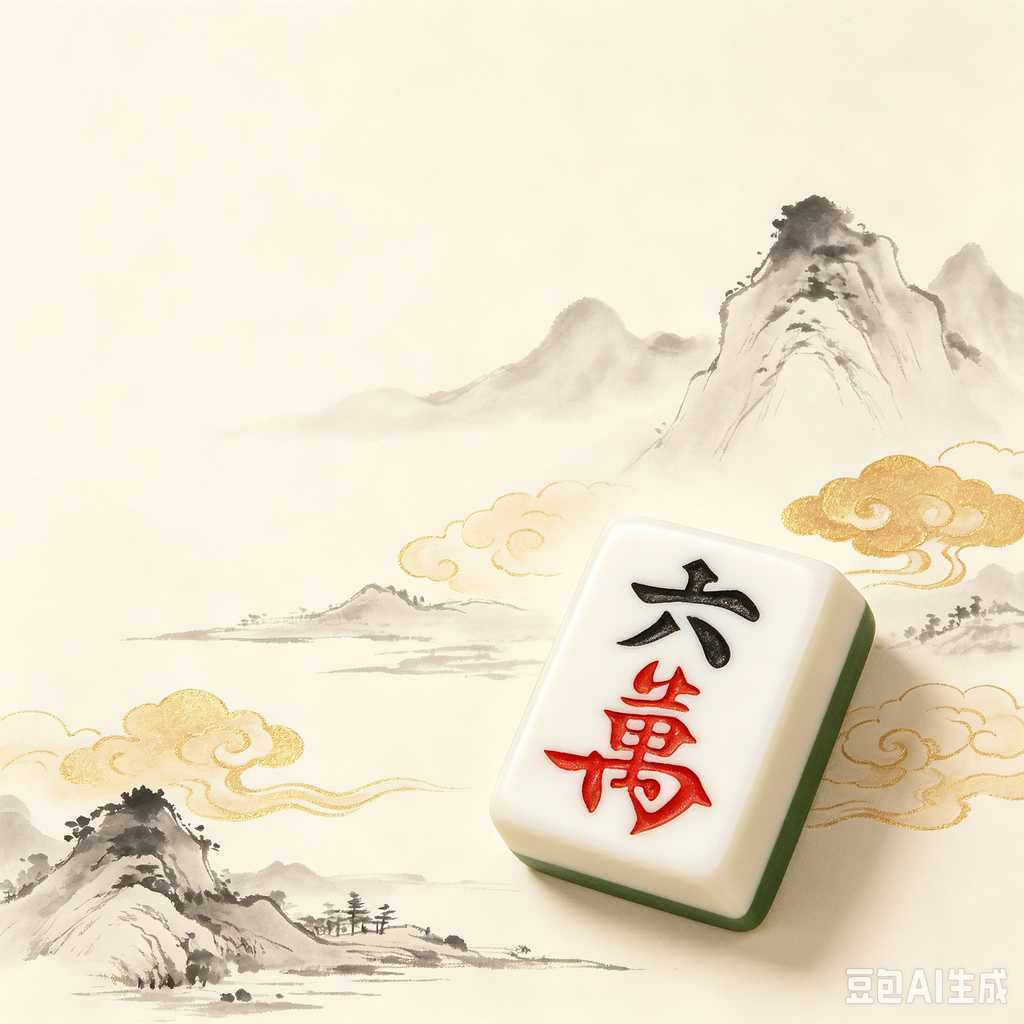 bamboo wood mahjong set