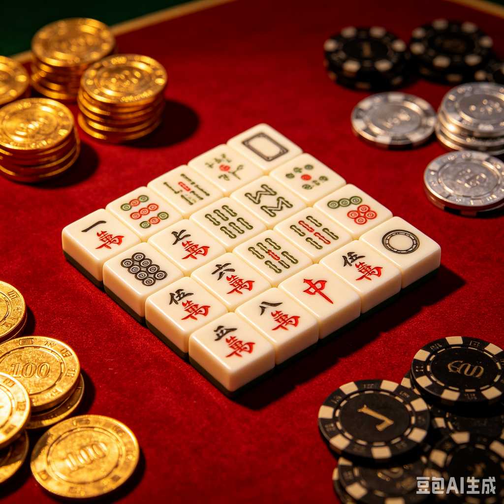 floral design mahjong set